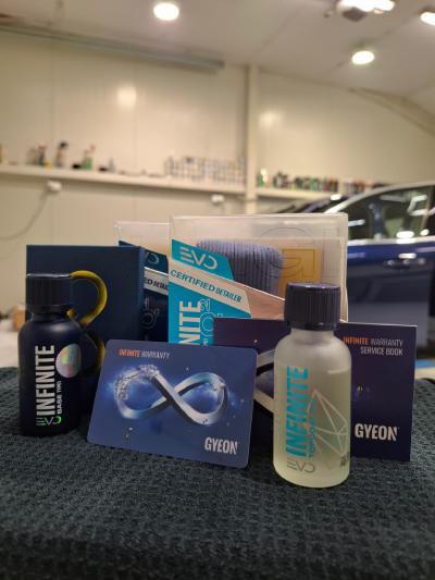 Gyeon Infinite i Infinite Top Coat keramička zaštita sa Gyeon garancijom do 10 godina u LaserWash Rumenka